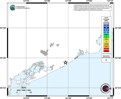 Mappa EMS - territori località