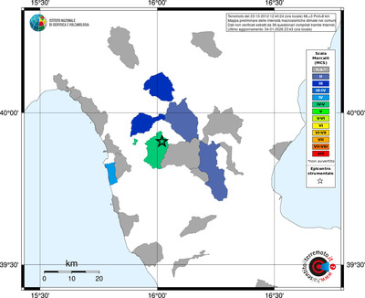 Mappa MCS - territori comuni