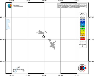Mappa EMS - territori località