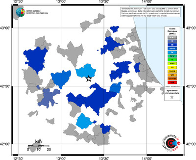 Mappa EMS - territori comuni