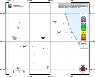 Mappa MCS - territori località