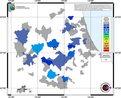 Mappa MCS - territori comuni