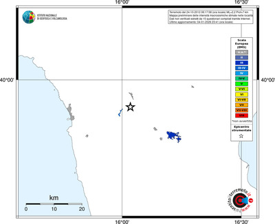 Mappa EMS - territori località