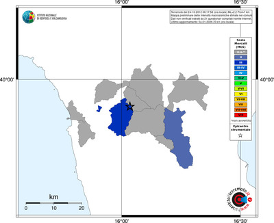 Mappa MCS - territori comuni