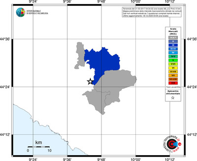 Mappa MCS - territori comuni