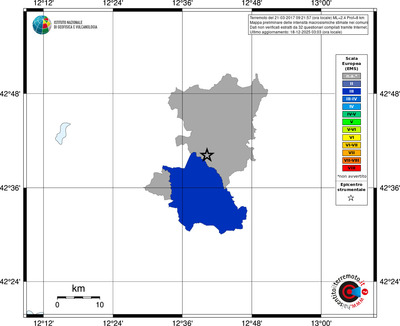 Mappa EMS - territori comuni