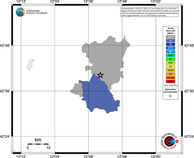 Mappa MCS - territori comuni