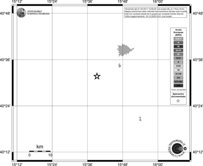 Mappa EMS - territori località