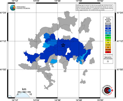 Mappa EMS - territori comuni