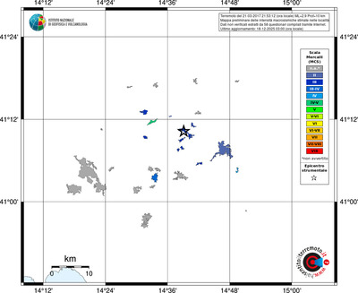 Mappa MCS - territori località