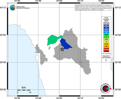 Mappa EMS - territori comuni