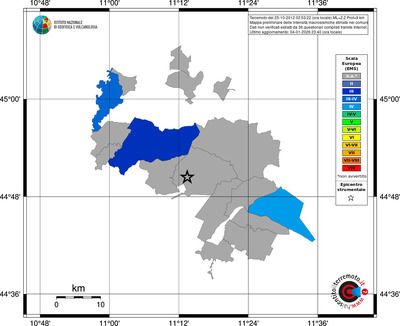 Mappa EMS - territori comuni