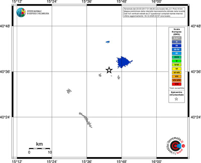 Mappa EMS - territori località