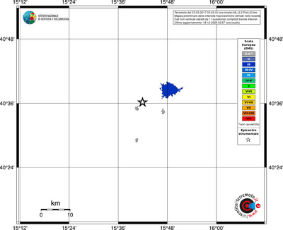 Mappa EMS - territori località