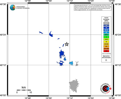Mappa EMS - territori località