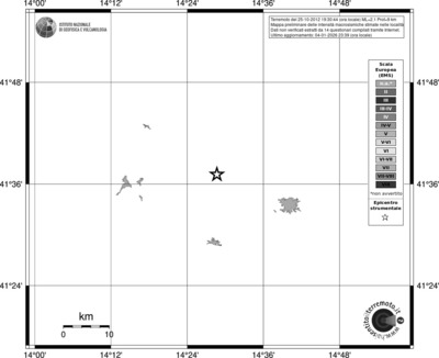 Mappa EMS - territori località