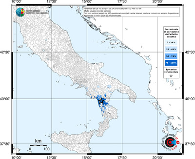 Mappa territorio comunale con almeno 3 questionari