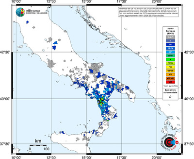 Mappa EMS - territori comuni