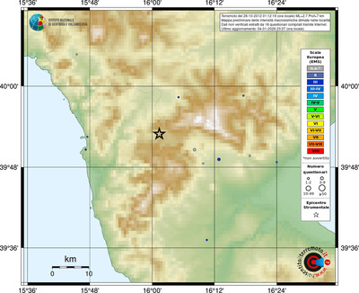 Mappa EMS - località