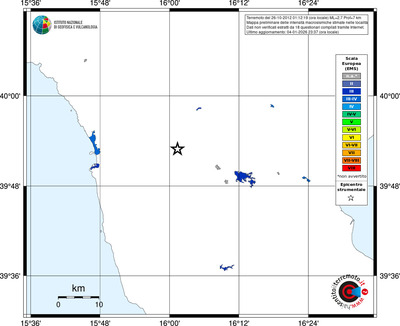 Mappa EMS - territori località