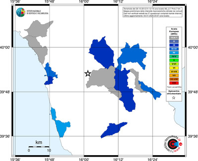 Mappa EMS - territori comuni