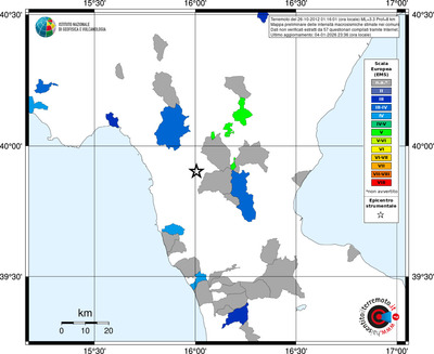 Mappa EMS - territori comuni
