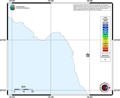 Mappa EMS - territori località