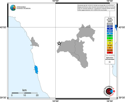 Mappa EMS - territori comuni