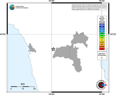 Mappa MCS - territori comuni
