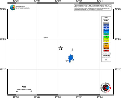 Mappa EMS - territori località