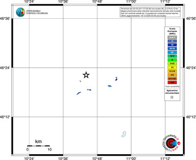 Mappa EMS - territori località