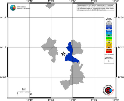 Mappa EMS - territori comuni
