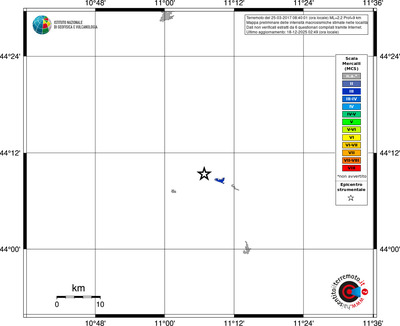 Mappa MCS - territori località