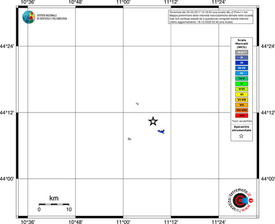 Mappa MCS - territori località