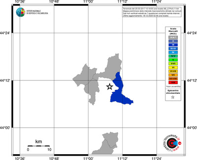 Mappa MCS - territori comuni