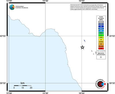 Mappa EMS - territori località