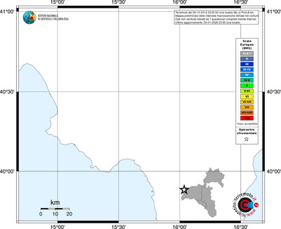 Mappa EMS - territori comuni