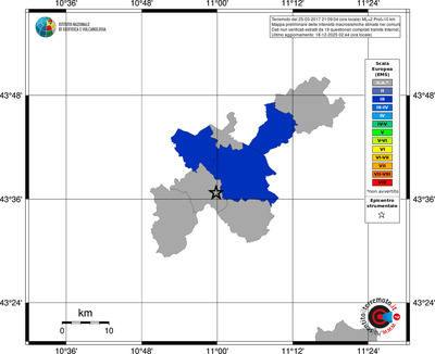 Mappa EMS - territori comuni