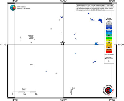 Mappa EMS - territori località