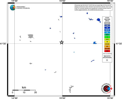 Mappa MCS - territori località
