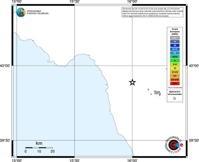 Mappa EMS - territori località