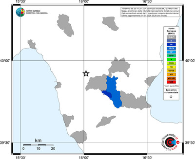 Mappa EMS - territori comuni