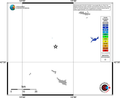 Mappa EMS - territori località