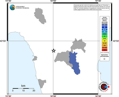 Mappa MCS - territori comuni