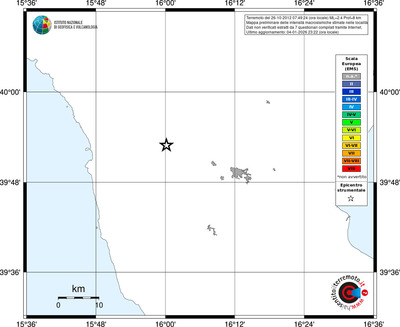 Mappa EMS - territori località