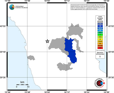 Mappa EMS - territori comuni