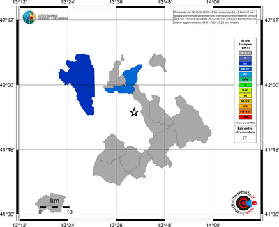 Mappa EMS - territori comuni
