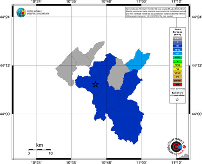 Mappa EMS - territori comuni