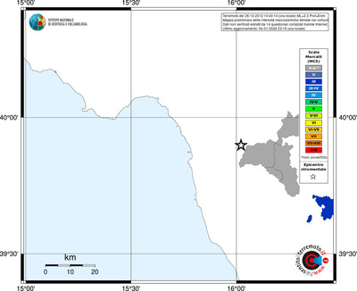 Mappa MCS - territori comuni