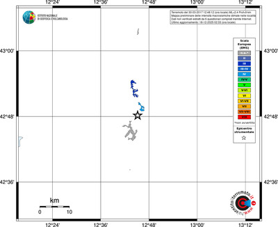 Mappa EMS - territori località